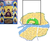 План кремля на иконе Знамение