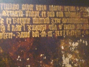 надпись на старой доске